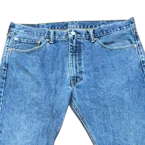 Men's Levi's 505 Medium Wash Denim Jeans Size 38x30 - Picture 2 of 5